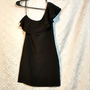 Marley black one shoulder dress Sz Small P